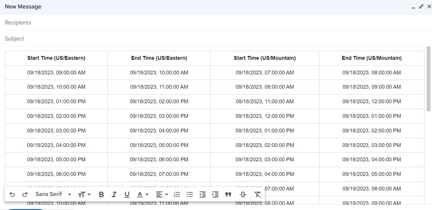 Calendar Integration Image