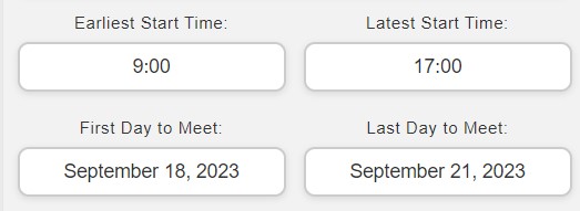 Tailored Time Options Image